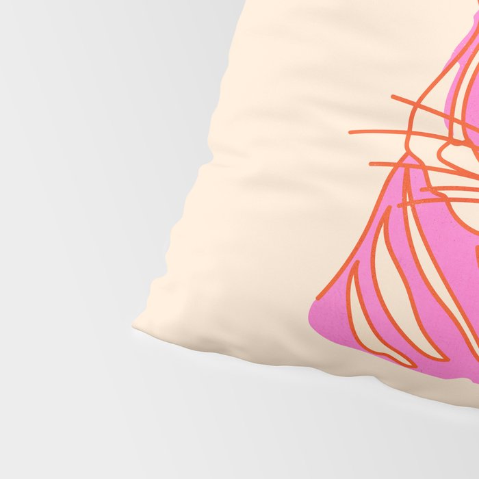 Hot Pink Tiger Portrait Pillow Sham Gallery Image 4