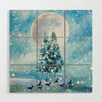 Winter Night 4 Wood Wall Art Gallery Image 1