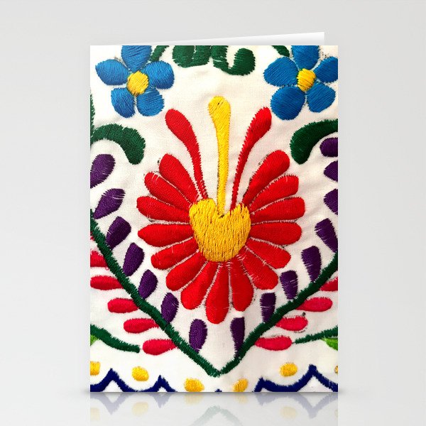 Red Mexican Flower Stationery Card Gallery Image 2