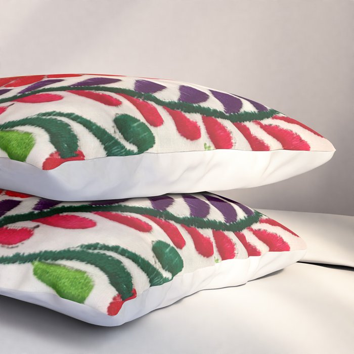 Red Mexican Flower Pillow Sham Gallery Image 3