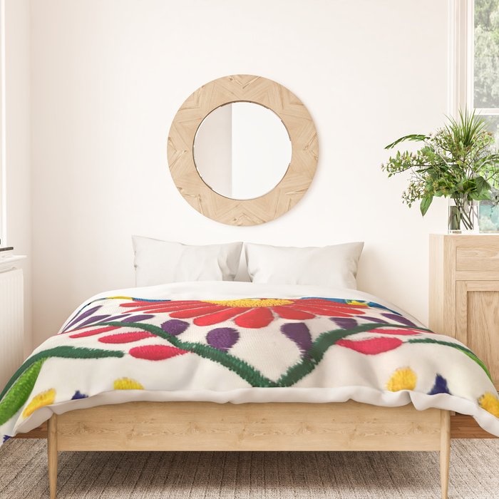 Red Mexican Flower Duvet Cover Gallery Image 3
