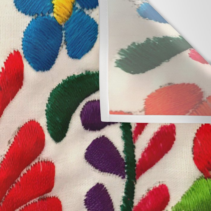 Red Mexican Flower Wall Tapestry Gallery Image 3