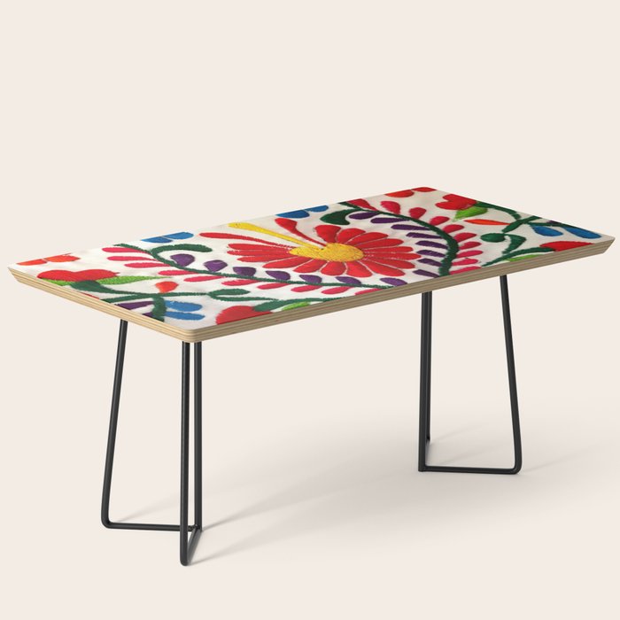 Red Mexican Flower Coffee Table Gallery Image 1