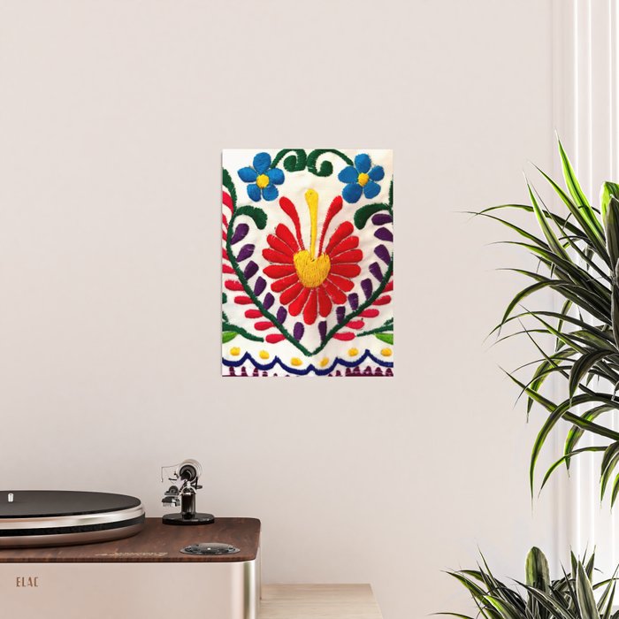 Red Mexican Flower Poster Gallery Image 2