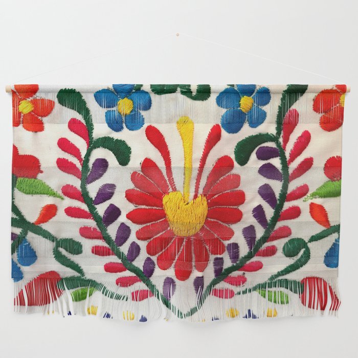 Red Mexican Flower Wall Hanging Gallery Image 1