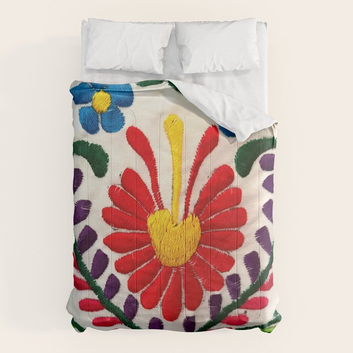 Red Mexican Flower Comforter Gallery Image 1