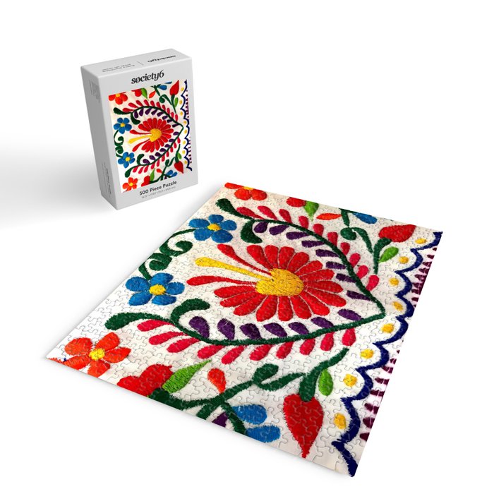 Red Mexican Flower Jigsaw Puzzle Gallery Image 2