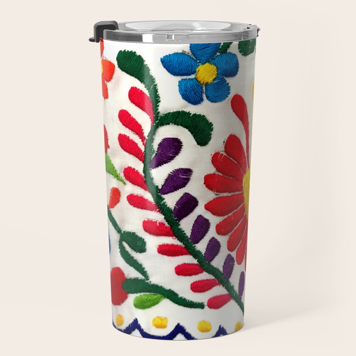 Red Mexican Flower Travel Mug Gallery Image 3