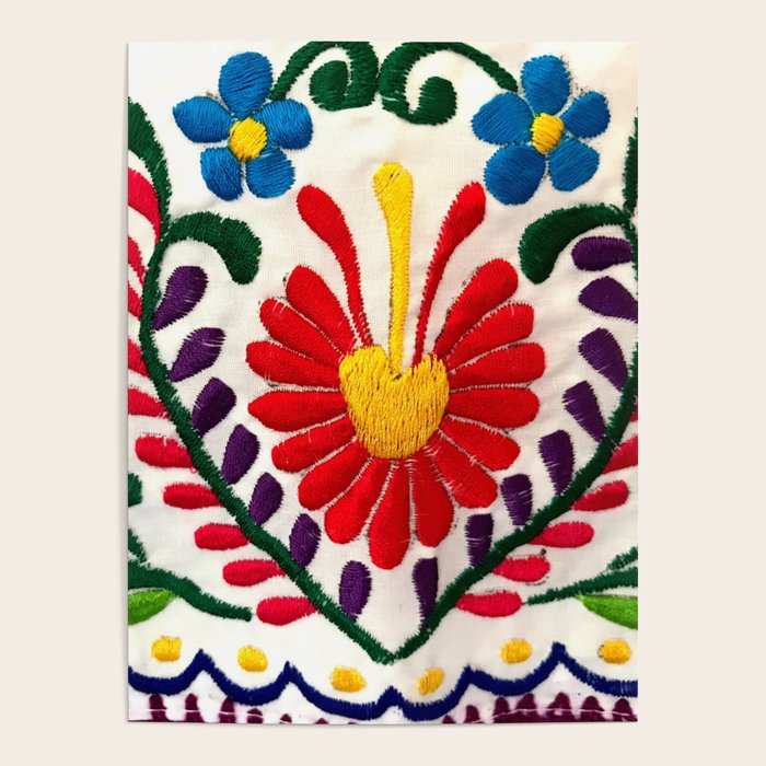 Red Mexican Flower Poster Gallery Image 1
