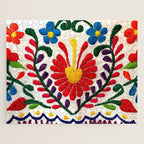 Red Mexican Flower Jigsaw Puzzle Gallery Image 1
