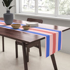 Blush and blue lines Table Runner Gallery Image 2