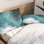 Breaking Waves - Aerial Ocean Print Pillow Sham Gallery Image 2