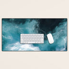 Breaking Waves - Aerial Ocean Print Desk Mat Gallery Image 1