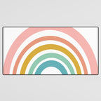 Simple Happy Rainbow Art Desk Mat Gallery Image 3