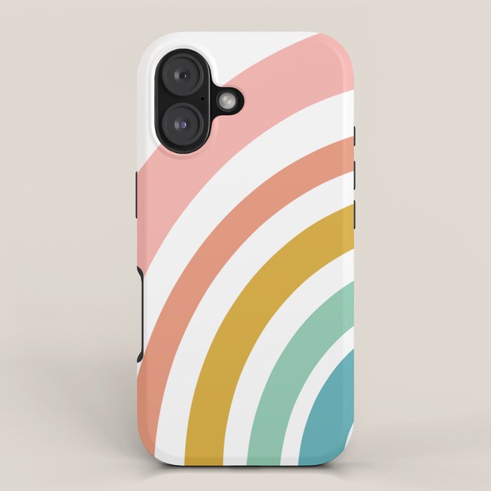 Simple Happy Rainbow Art iPhone Case Gallery Image 1