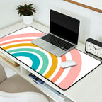 Simple Happy Rainbow Art Desk Mat Gallery Image 2