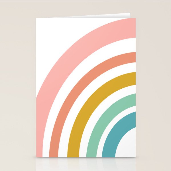 Simple Happy Rainbow Art Stationery Card Gallery Image 2