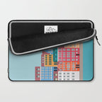 Denmark, Nyhavn, Copenhagen Travel Poster Laptop Sleeve Gallery Image 2