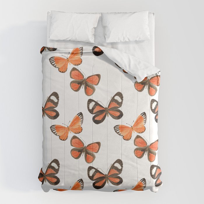 Orange Butterflies Comforter Gallery Image 1