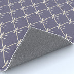 Bows & Ribbons Pattern XXXIII Neutral Lavender Purple Rug Gallery Image 4