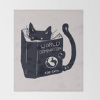 World Domination For Cats Throw Blanket Gallery Image 2