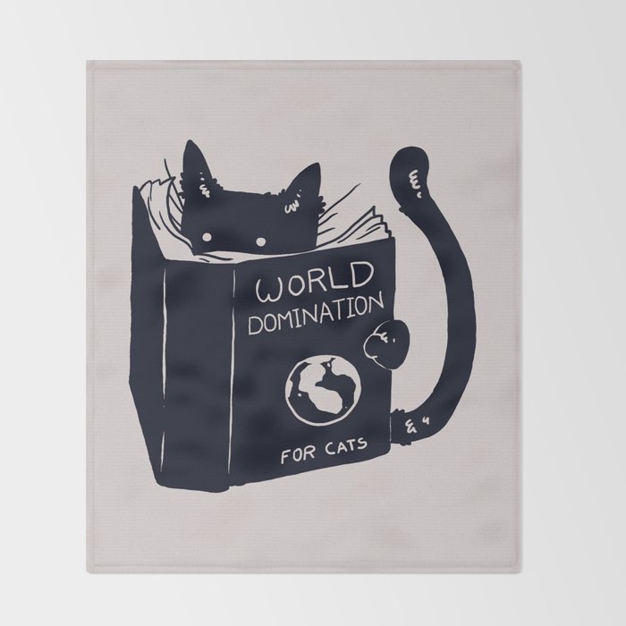 World Domination For Cats Throw Blanket Gallery Image 2