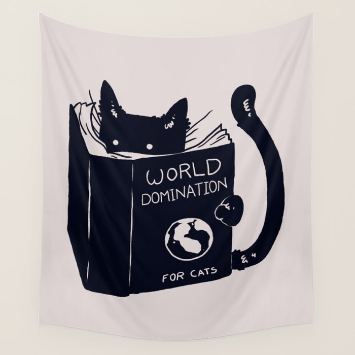 World Domination For Cats Wall Tapestry Gallery Image 4