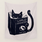 World Domination For Cats Wall Tapestry Gallery Image 4