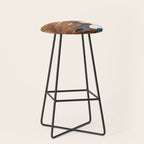 Abstract Tropical Art 18 Stool Gallery Image 1