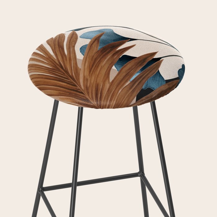 Abstract Tropical Art 18 Stool Gallery Image 2