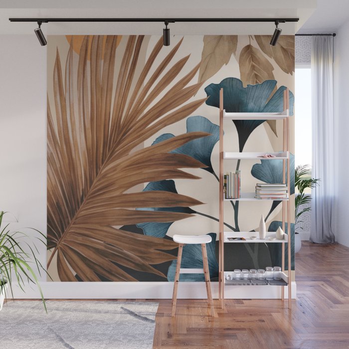 Abstract Tropical Art 18 Wall Mural Gallery Image 1