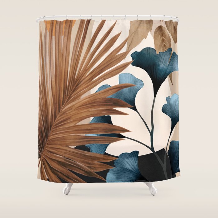 Abstract Tropical Art 18 Shower Curtain Gallery Image 1