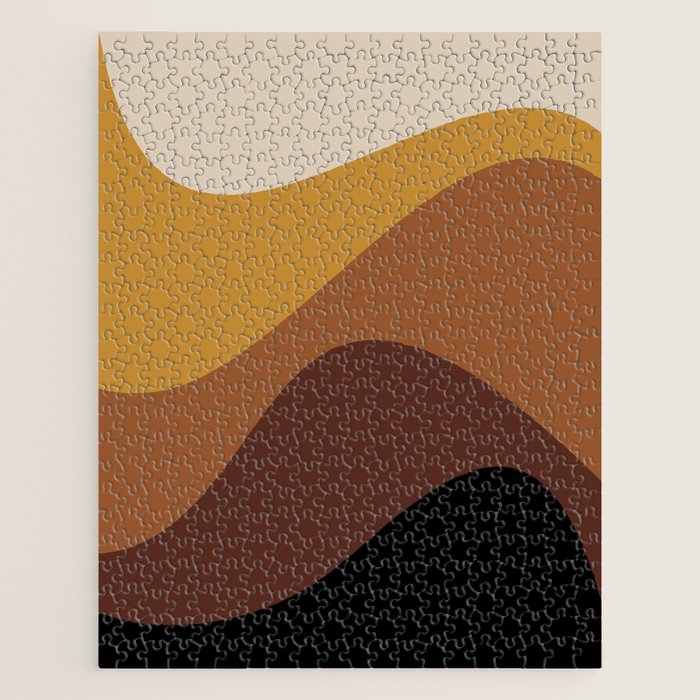 Abstract Color Waves XXVII Jigsaw Puzzle Gallery Image 1