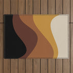 Abstract Color Waves XXVII Outdoor Rug Gallery Image 1