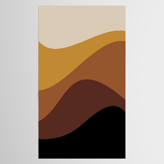Abstract Color Waves XXVII Tablecloth Gallery Image 2