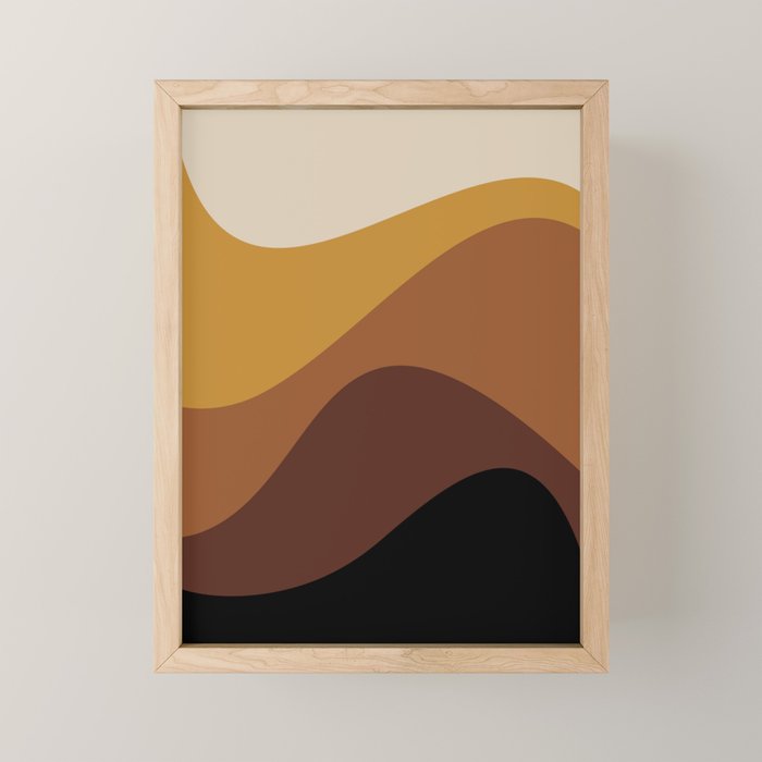 Abstract Color Waves XXVII Mini Art Print Gallery Image 1