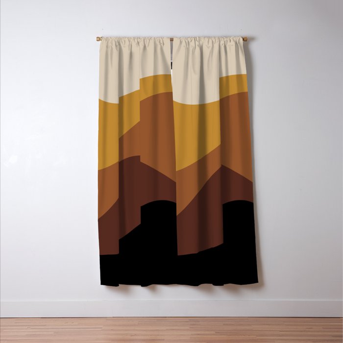 Abstract Color Waves XXVII Window Curtain Gallery Image 3