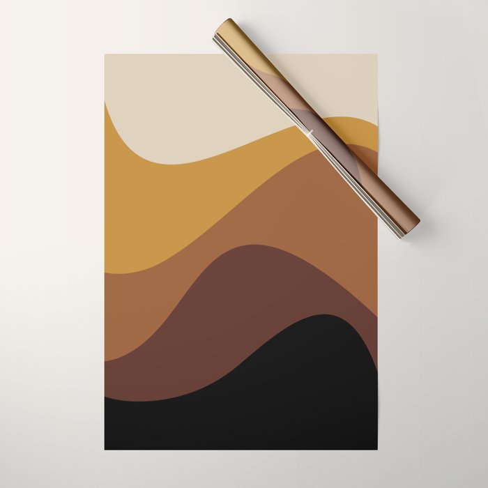 Abstract Color Waves XXVII Wrapping Paper Gallery Image 1