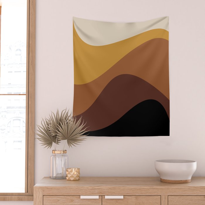 Abstract Color Waves XXVII Wall Tapestry Gallery Image 2