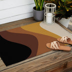 Abstract Color Waves XXVII Outdoor Rug Gallery Image 2