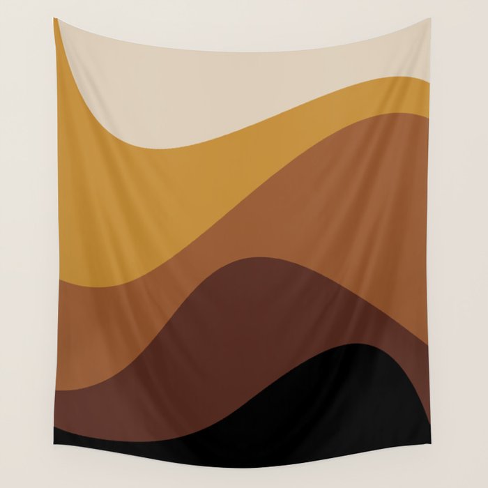 Abstract Color Waves XXVII Wall Tapestry Gallery Image 4