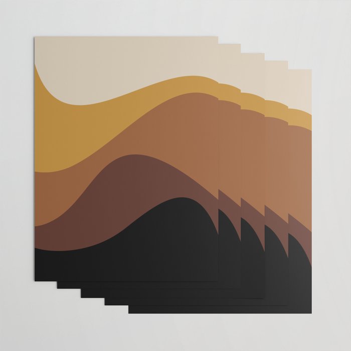 Abstract Color Waves XXVII Wrapping Paper Gallery Image 3