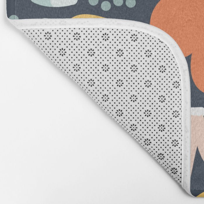 Orange flowers Bath Mat Gallery Image 2