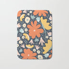 Orange flowers Bath Mat Gallery Image 1