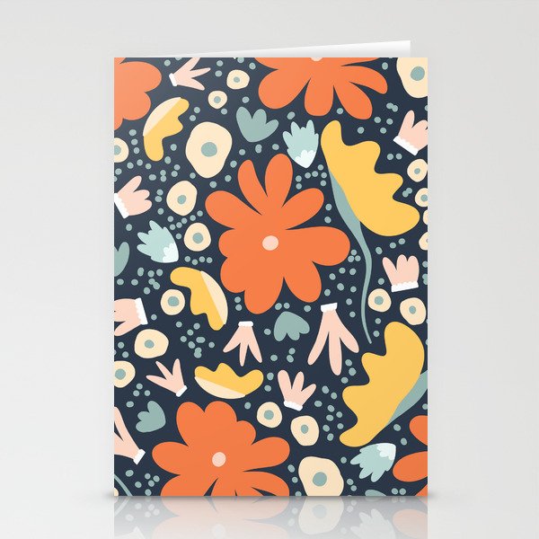 Orange flowers Stationery Card Gallery Image 2