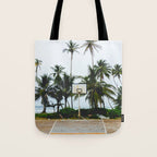 Basketball on Isla Bastimento, Bocas del Toro, Panama Tote Bag Gallery Image 1