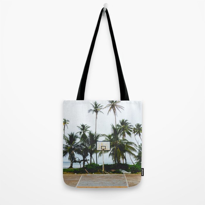 Basketball on Isla Bastimento, Bocas del Toro, Panama Tote Bag Gallery Image 2