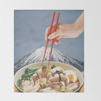 Fuji, Sumo, Ramen // Japan Love Throw Blanket Gallery Image 2