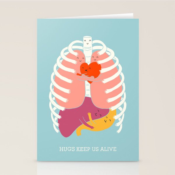 Hugs keep us alive Stationery Card Gallery Image 2