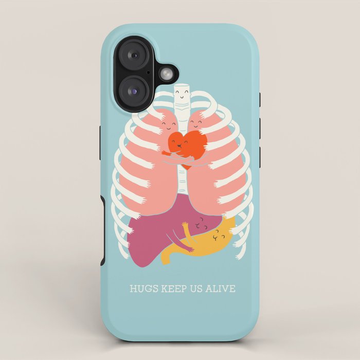 Hugs keep us alive iPhone Case Gallery Image 1